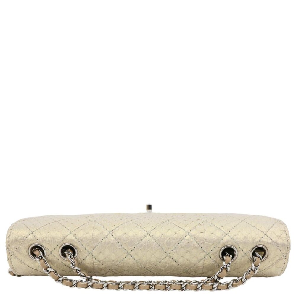 Chanel Timeless Classic Flap Quilted Python Leath… - image 5